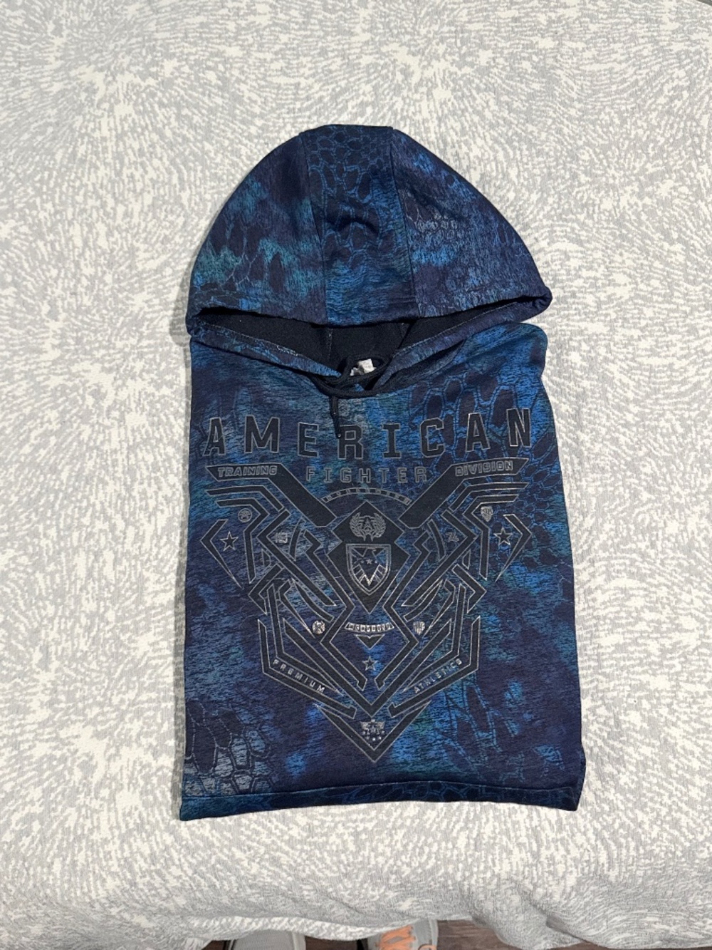 American Fighter Crystal River Hoodie - Men’s Blue/Black PRYM1 Camo Sweatshirt
